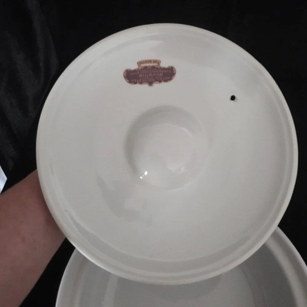 Royal Rochester Royalite Fraunfelter China Floral Casserole Dish with Lid